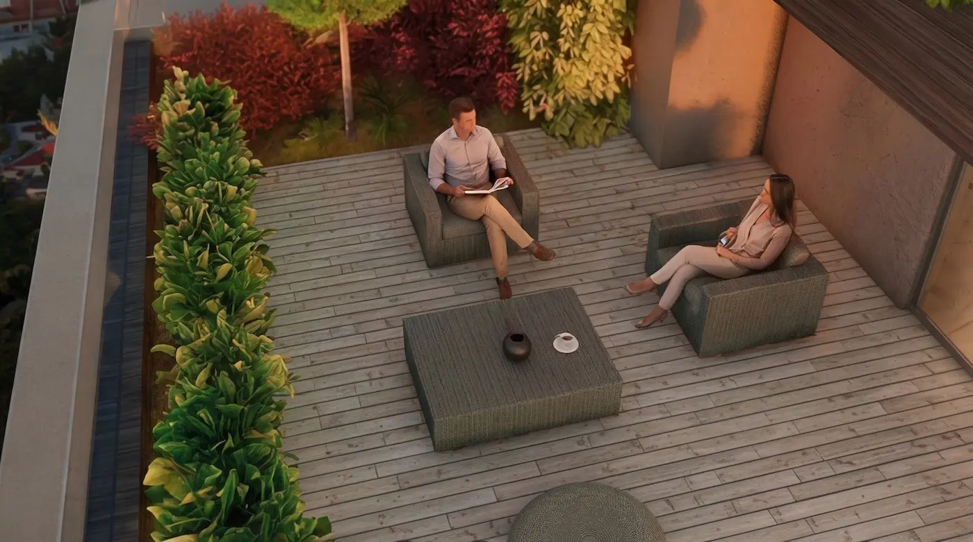 Roof terrace
